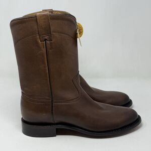 Corral A4068 Cowboy Roper Boots Mens 12 D Brown Cow Leather Mid Calf Western